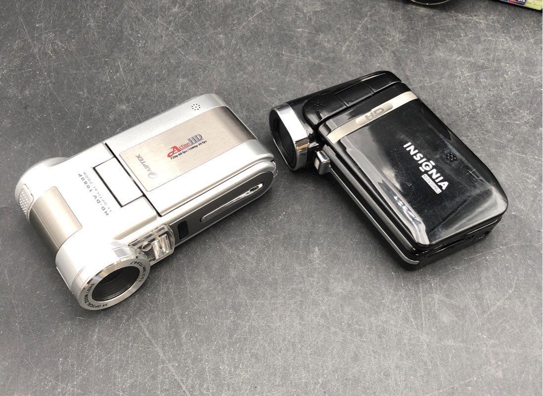 Floureon Aiptek Action HD 720P & More Handheld Camcorders Lot