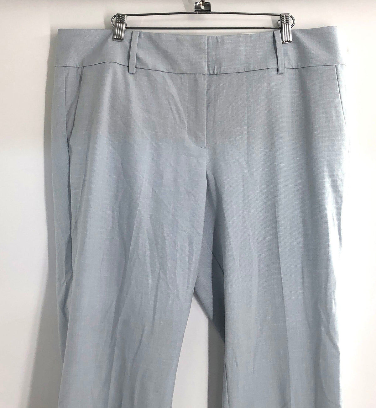 Ann Taylor Factory Women's Light Blue Mid Rise Trouser Dress Pants NWT Sz 14