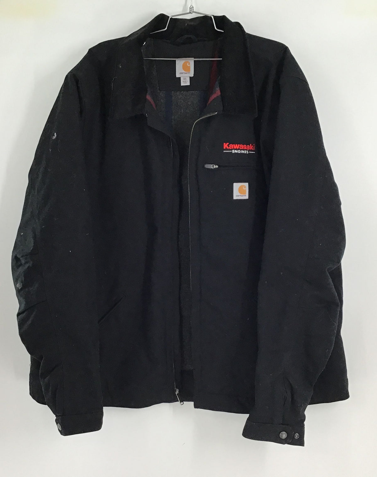 Carhartt Men&#39;s Black Kawasaki Engines Collared Full Zip Jacket - Size 3XL