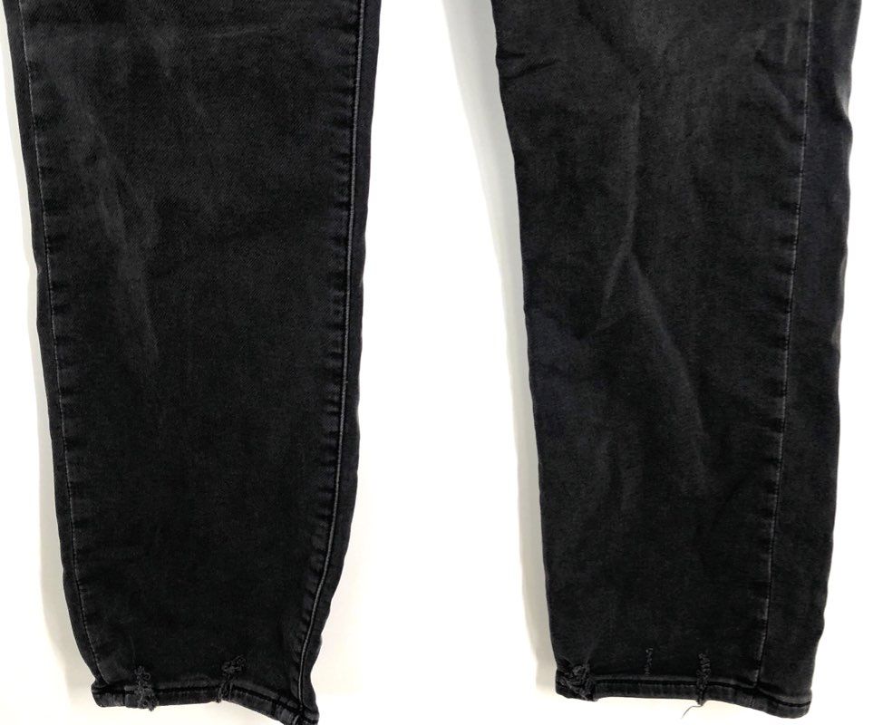 Joe's Jeans Women's Faded Black Frayed Hem Cropped Denim Jeans Sz 27