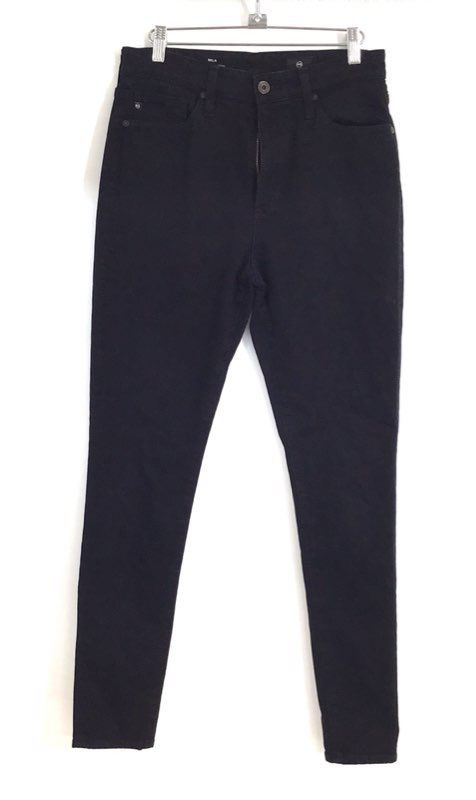 AG Adriano Goldschmied Women's Mila High-Rise Super Skinny Black Jeans Sz 29R