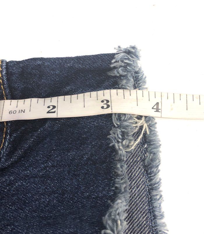 Levi's Women's Ribcage Shorts Dark Wash Blue High Rise Cutoff Denim NWT Sz 27