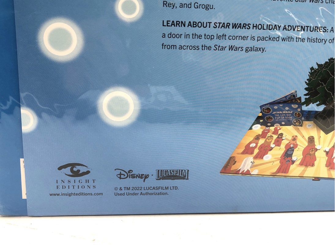 Star Wars The Life Day Pop-Up Book and Advent Calendar Insight Editions New 2022