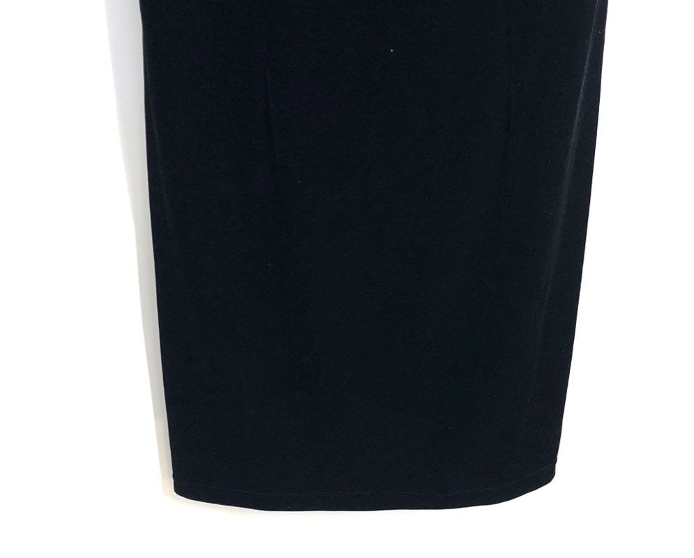 Vintage Betsy's Things 90s Black Velvet Short Sleeve Dress Made USA Sz 16