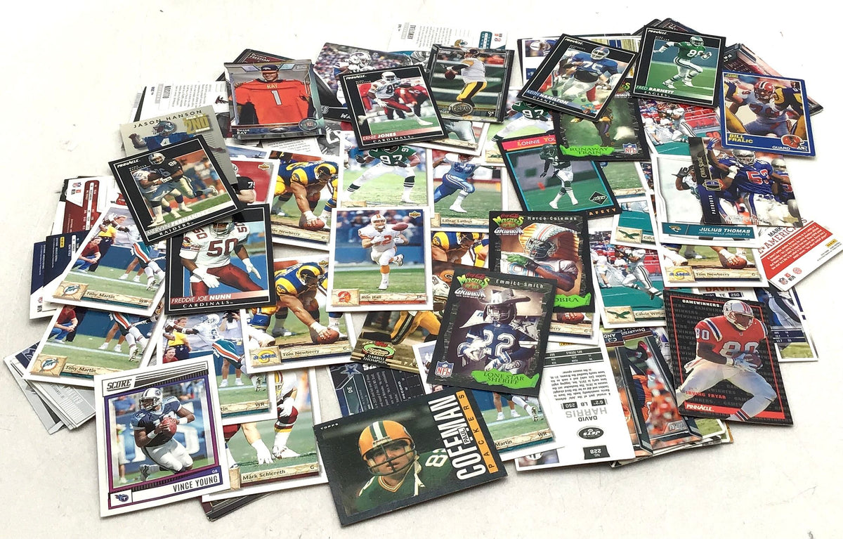 4.5 lbs. Lot of Football NFL &amp; More Cards. Medium Box, Unsorted