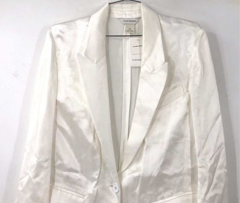 NWT Club Monaco Women's White Blazer - Size S
