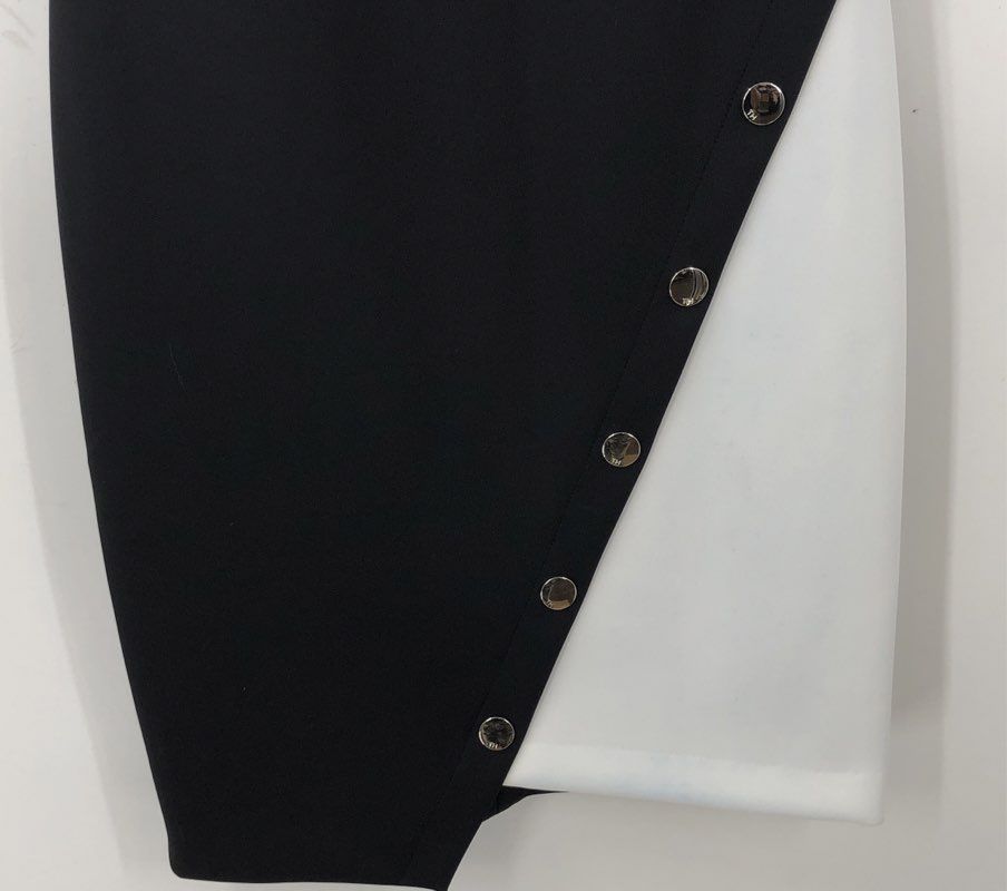 Tommy Hilfiger Women's Black White Sheath Dress - Size 6