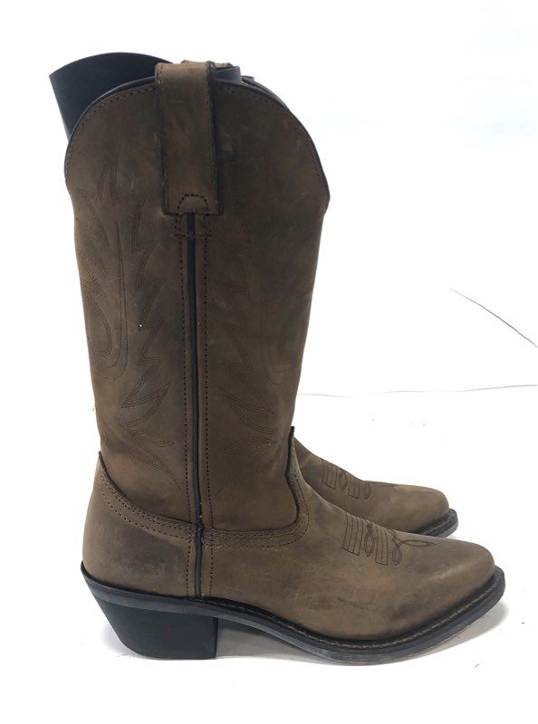 Vintage 90s Dingo Brown Leather Western Cowboy Boots Women's Size 5 M