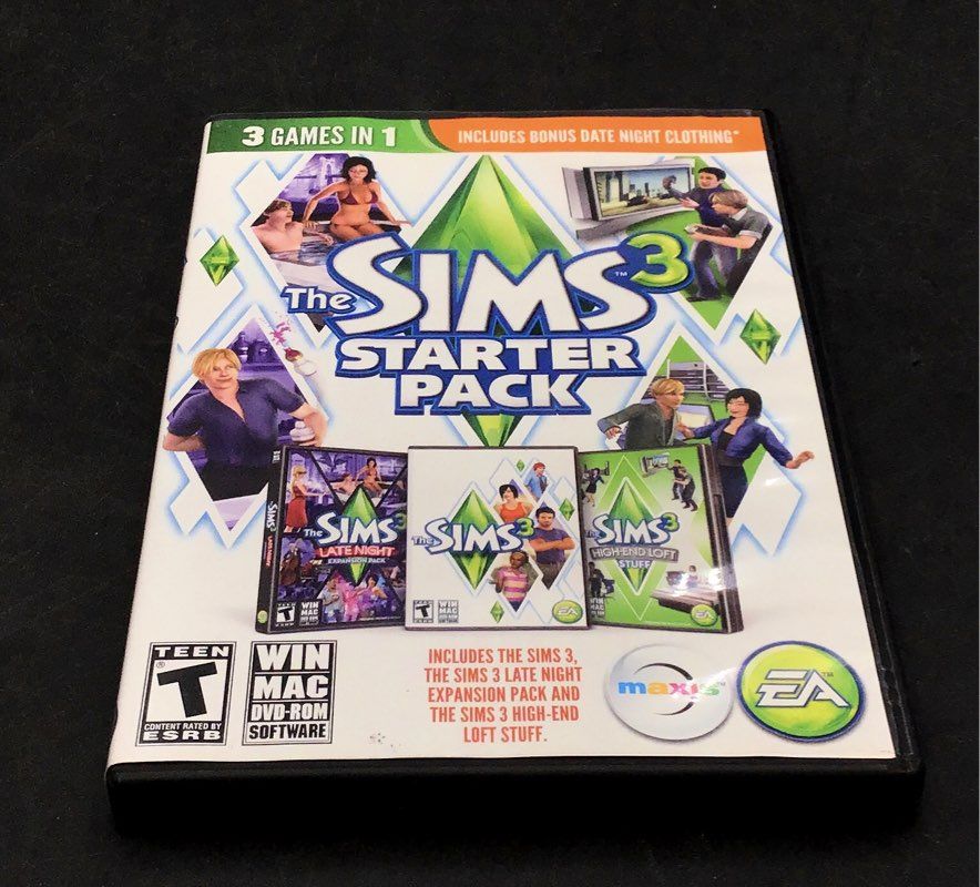The Sims 2 3 & 4 PC Mac CD DVD ROM Game Lot of 5 Expansion Packs & Deluxe