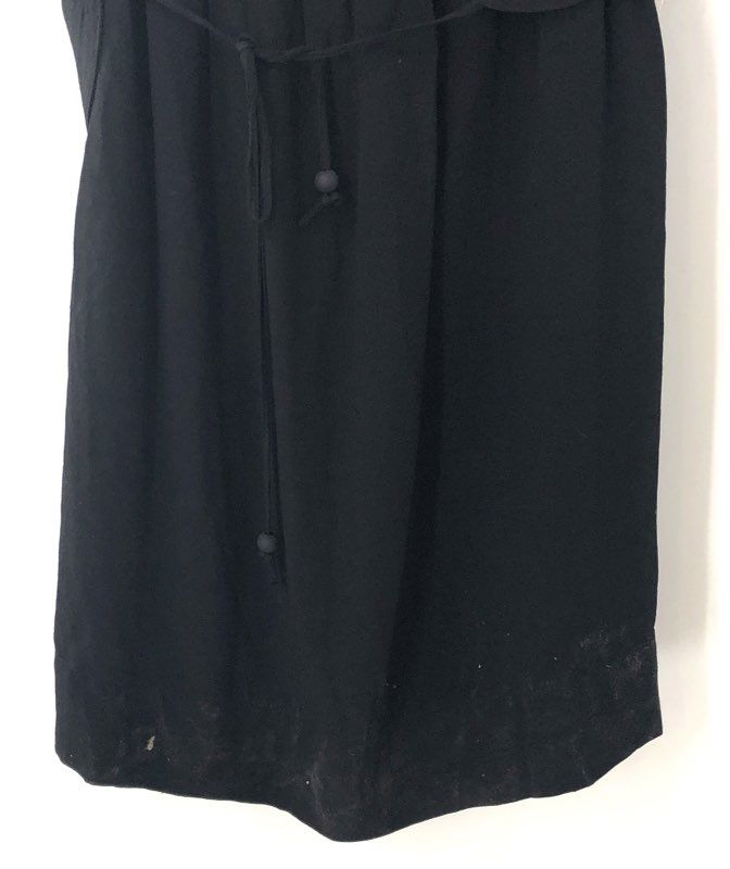 Promod NWT Women's Black Dress Beaded Shoulder Dolman Sleeve Sz 8