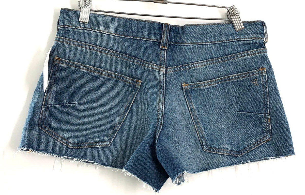 Pilcro Women's Forsythia Wash Denim Cut-Off Shorts Raw Hem NWT Sz 27P