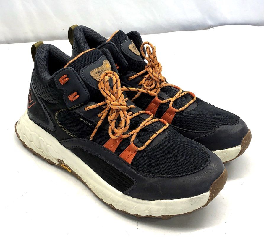New Balance Fresh Foam X Hierro Mid Gore-Tex Black Orange Trail Shoes Size 12