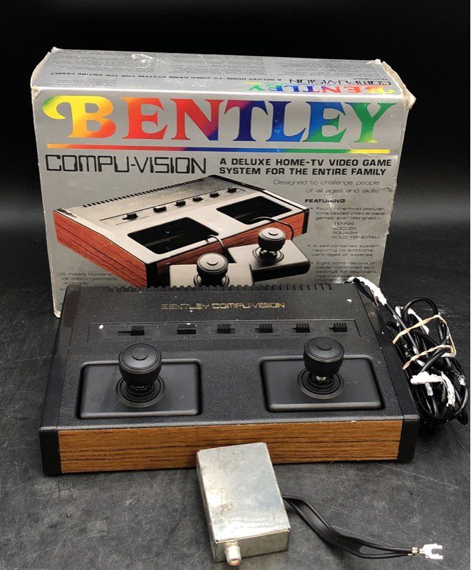 Bentley Compu-Vision 1970s Vintage Pong Video Game System Console In Box