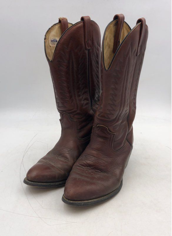 Mason Men&#39;s Brown Cowboy Western Boots - 9 EEE