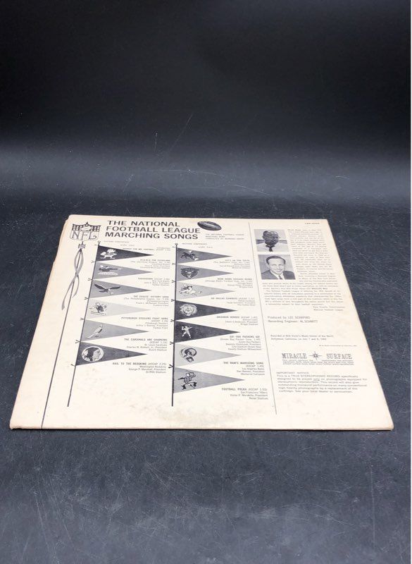 The National Football League, Campus Raily Vinyl Records Lot Of 2