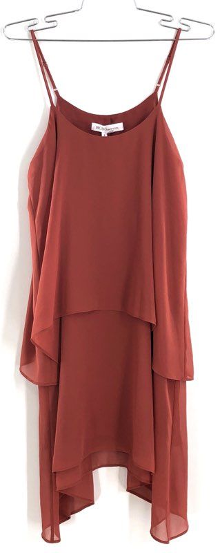 BCBGeneration Women's Tandori Spice Layered Tiered Cami Dress Sz XS NWT