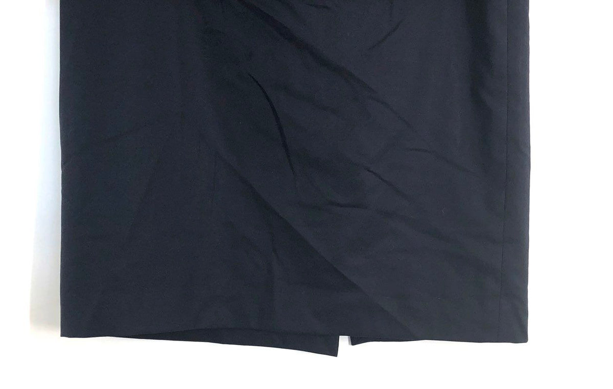 Brooks Brothers Women's Navy Stretch Wool Wrap Front Pencil Skirt Sz 4P