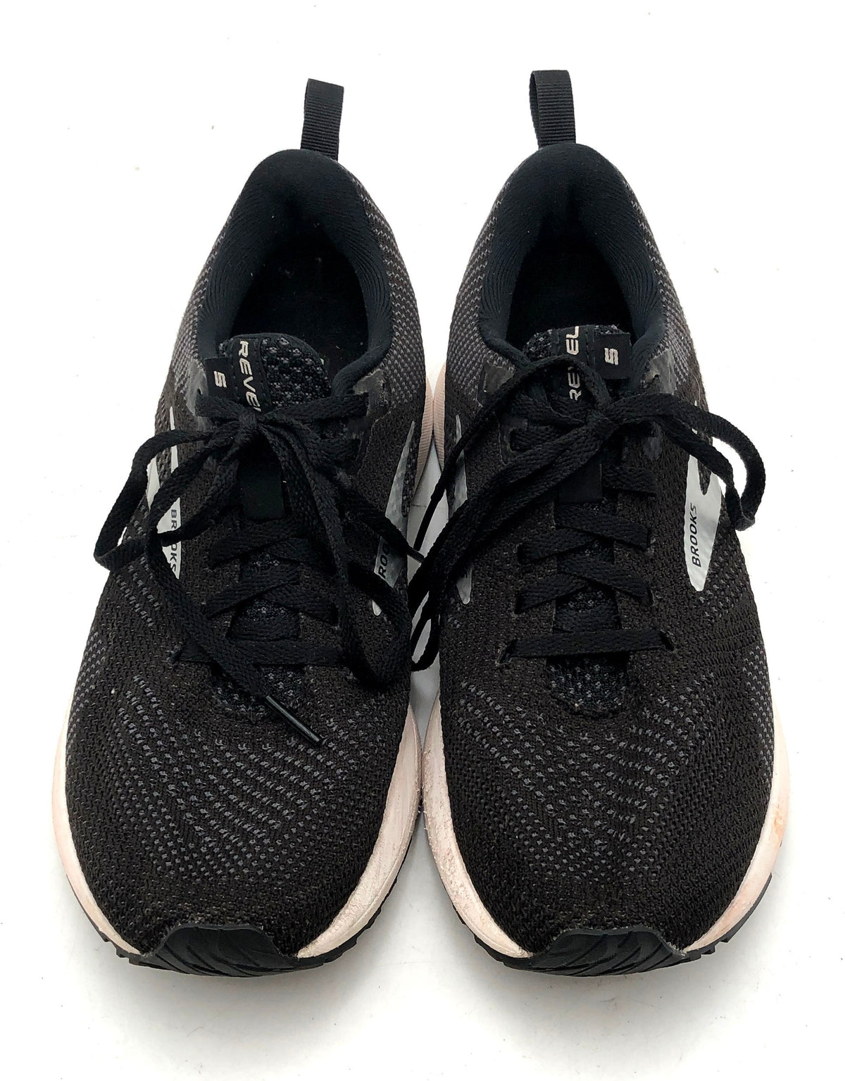 Brooks Revel 5 Black White Women's Running Shoes Size 7.5