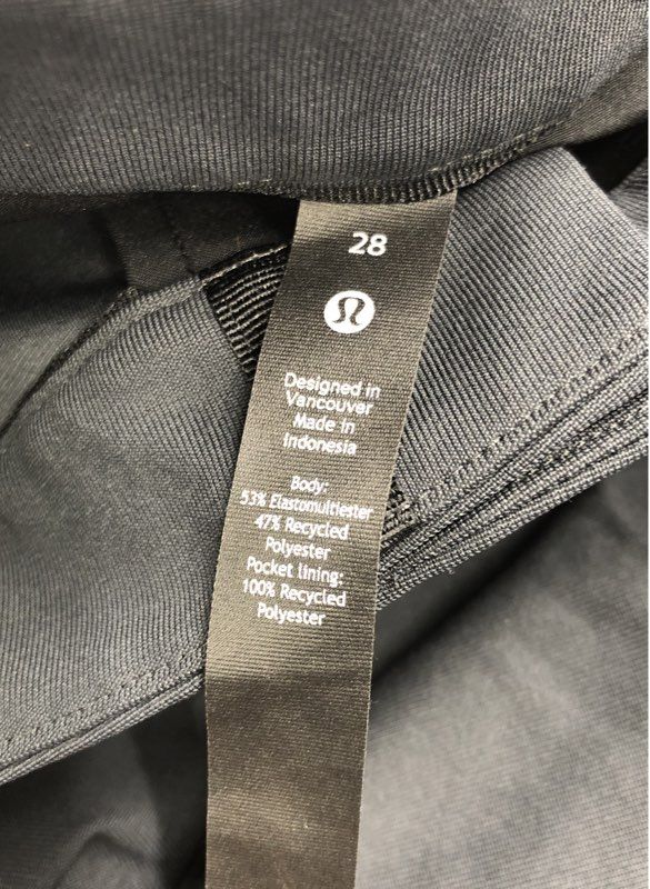 Lululemon Women's Black Taupe Chino Pants - Size 28 Lot Of 2