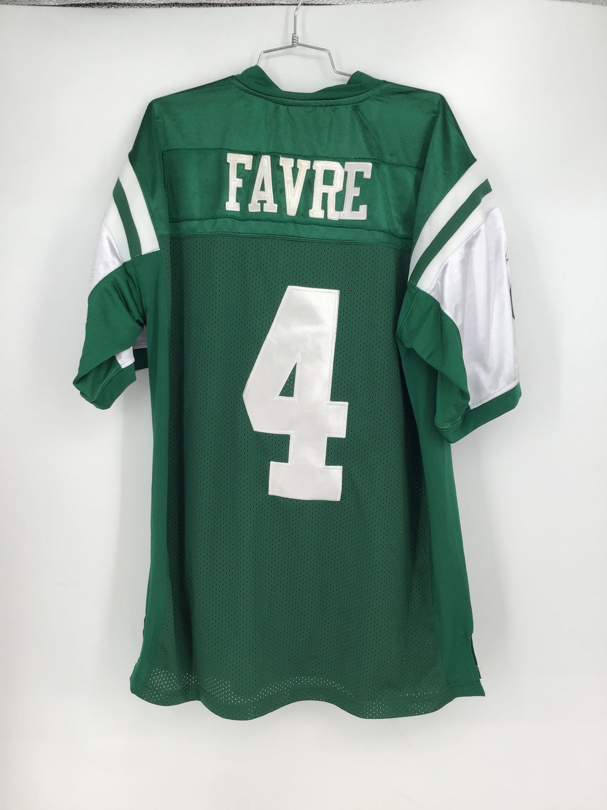 NWT Reebok Men&#39;s Green New York Jets Brett Favre #4 NFL Jersey - Size 50