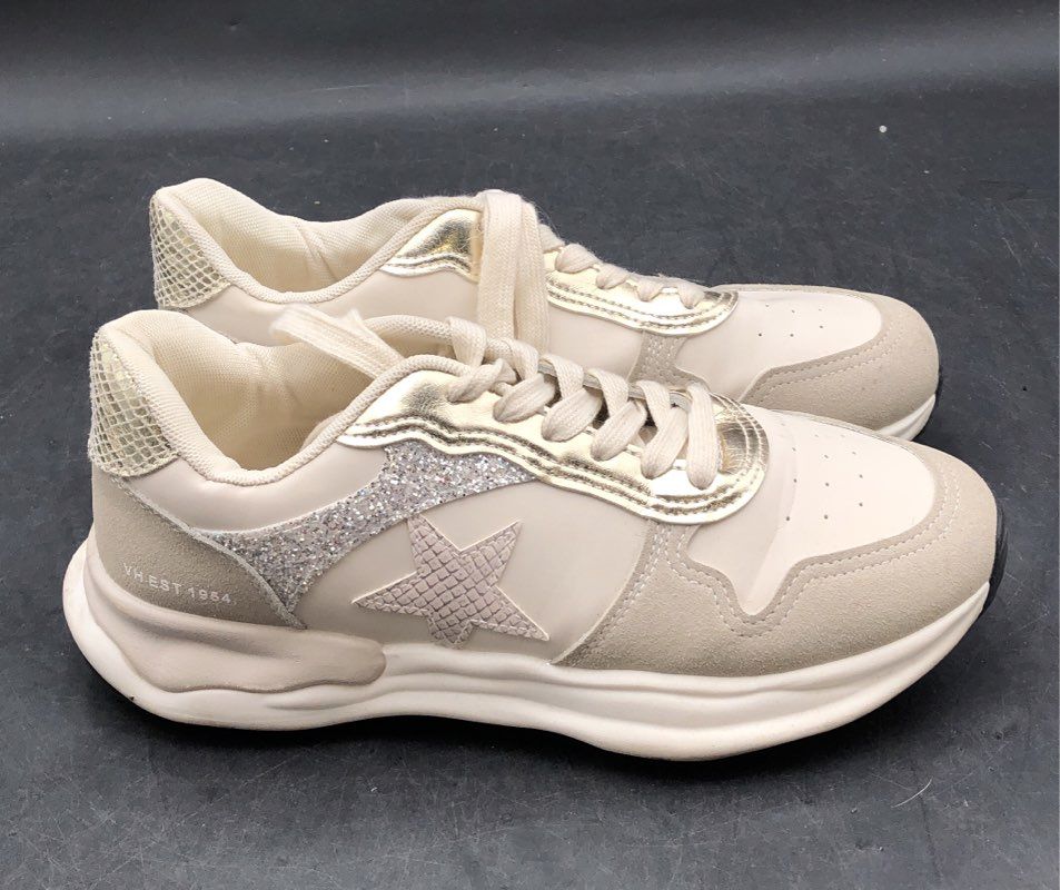 Vintage Havana Miles Nude Glitter Multi Star Running Sneakers Women's Size 9