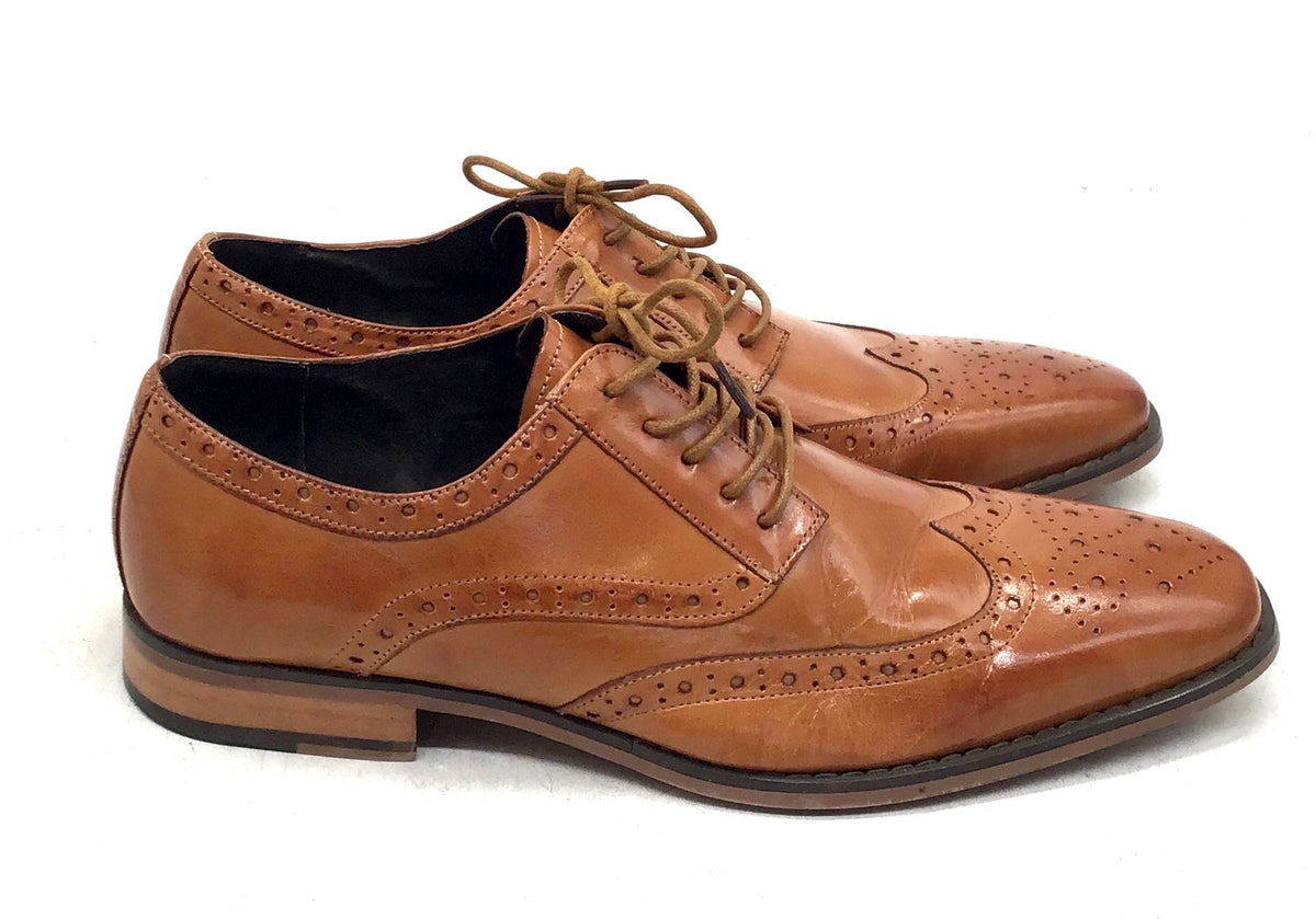 Stacy Adams Men's Tinsley Brown Leather Oxford Dress Shoes - Size 9.5M