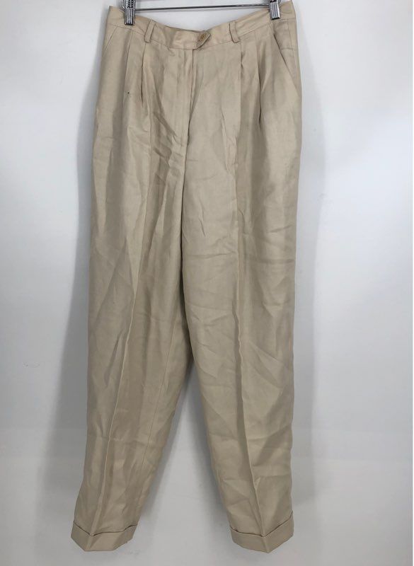 NWT Lauren Ralph Lauren Women&#39;s Light Sand Pleated Dress Pants - Size 12