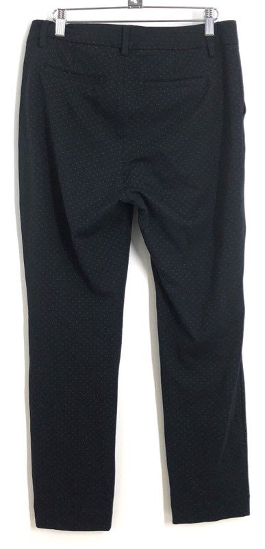 Cabi Women's Black Micro Pattern Cropped Ankle Career Trousers Size 6
