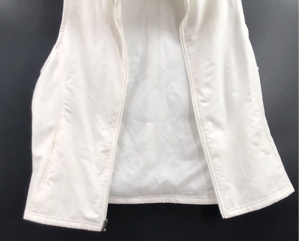Columbia Women's Full Zip Fleece Lined Vest White Size XL