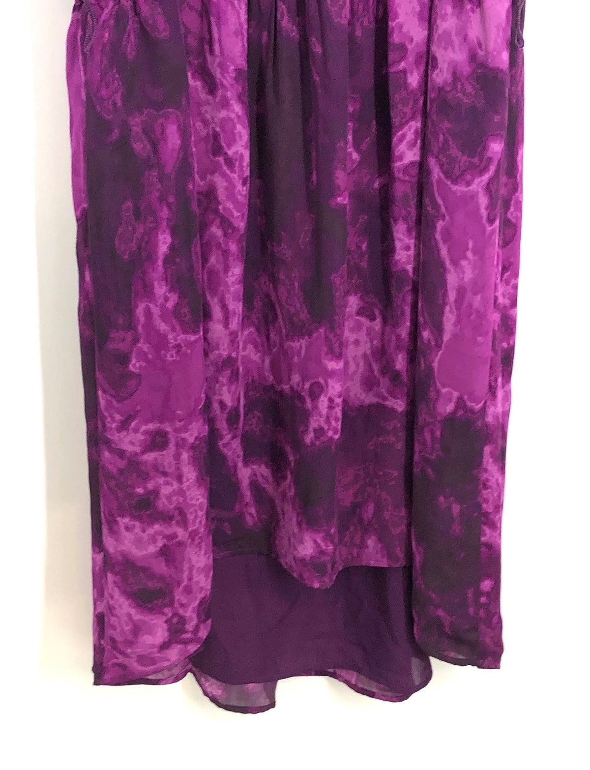 Michael Kors Women's English Violet Chain Halter High Low Dress Sz 14 NWT
