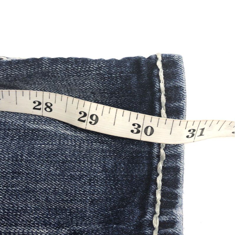 Rock Revival Women's Yui Skinny Jeans Blue Embellished Flap Pocket Sz 28