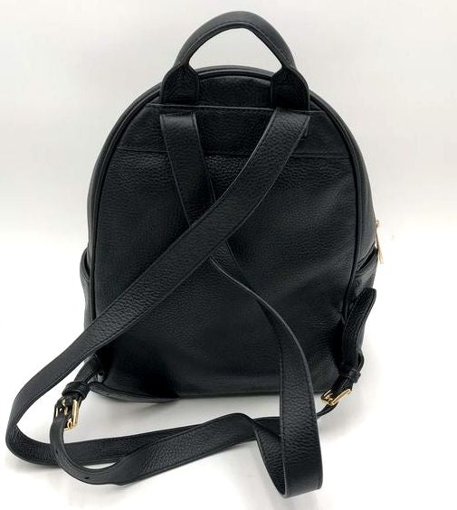 Michael Kors Black Leather 'Abbey' Studded Back Pack (+COA)