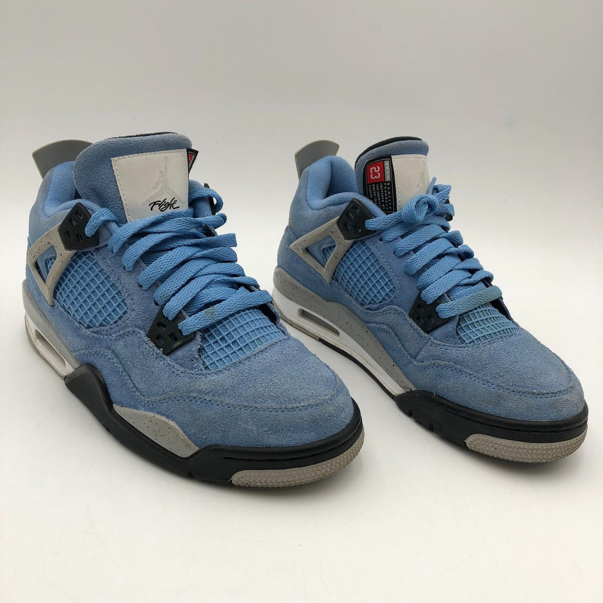 Nike Air Jordan 4 Retro University Blue GS Blue Grey Sneakers Size 6Y COA