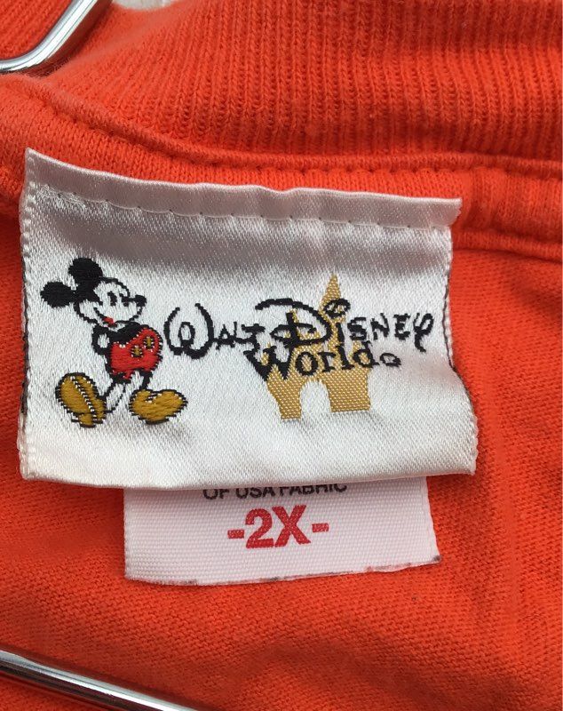 Mickey &amp; Co., Disney Men&#39;s Blue Orange Mickey Mouse T-Shirt - Size 2X Lot Of 2