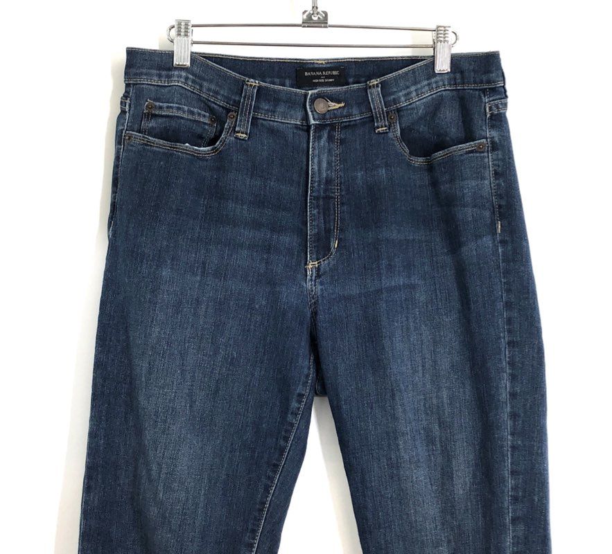 Banana Republic Women's High Rise Skinny Blue Denim Jeans Sz 30/10