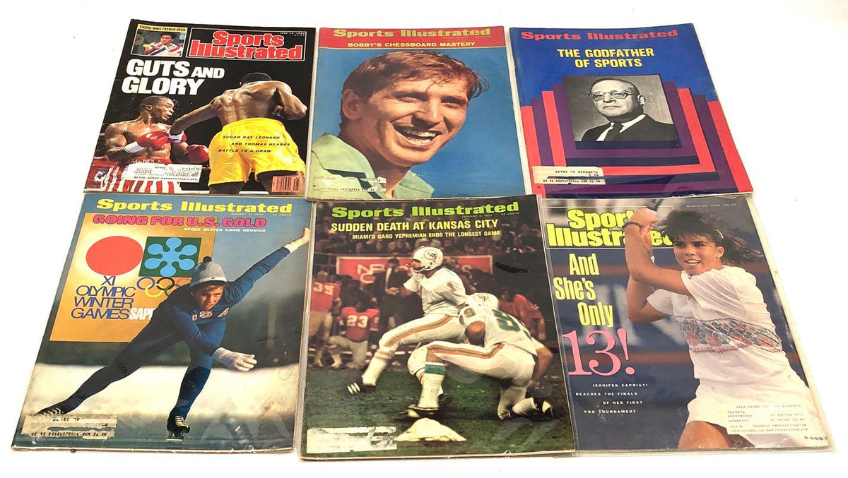 Sports Illustrated Magazine Lot 1971-1990 16 Issues Elway Fischer Leonard