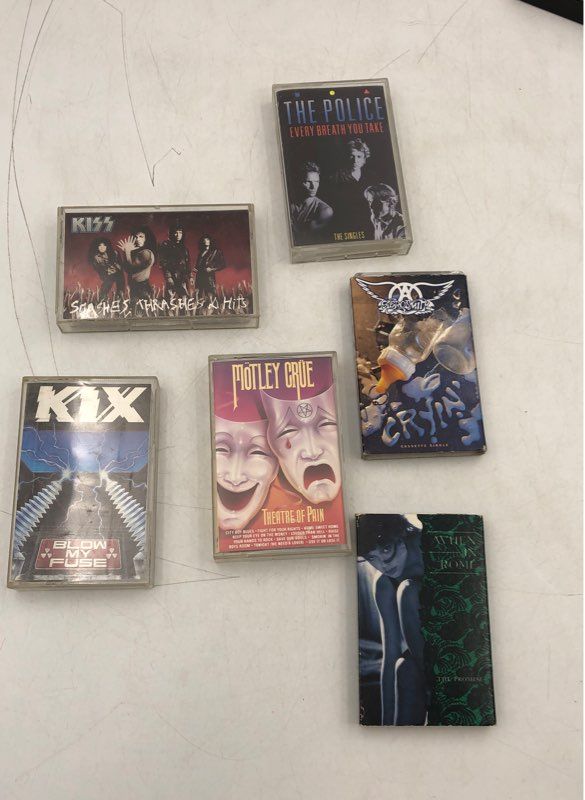 Poison, Winger, The Police Every Breath You &amp; More Cassette Tape Album Mixed Lot