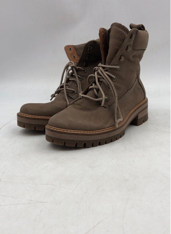 Timberland Women&#39;s Courmayeur Valley A1RQX Taupe Combat Boots - Size 8