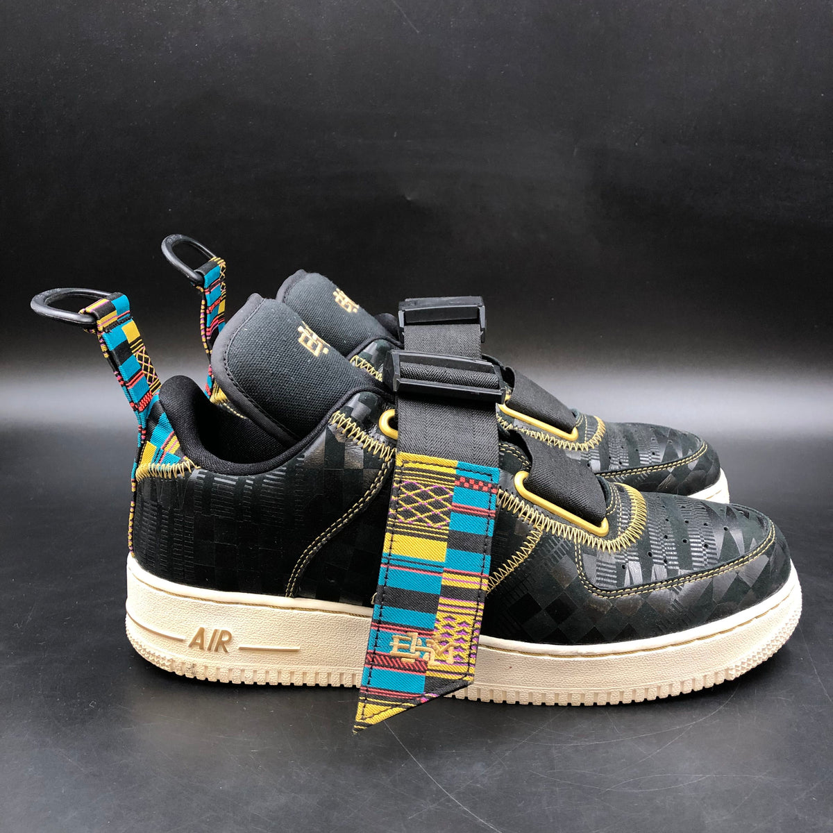 Nike Air Force 1 Utility BHM Black History Month Men's Sneakers Size 10 COA