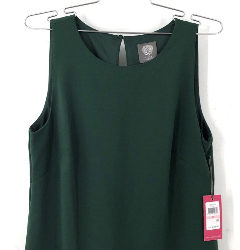 NWT Vince Camuto Women's Green Sheath Dress - Size 10