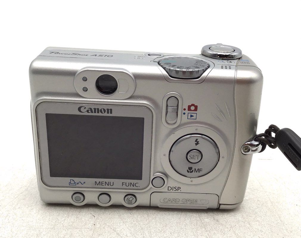 Canon PowerShot A510 Silver 3.2 MP 4x Optical Zoom Compact Digital Camera / Disc