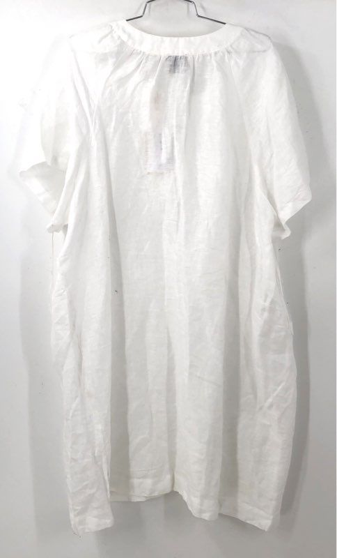 NWT Elie Tahari Women's White Shift Dress - Size 2X
