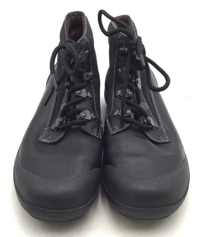 Coach Men&#39;s Dyanne F289 Black Round Toe Lace-Up Ankle Bootie - Size 7M