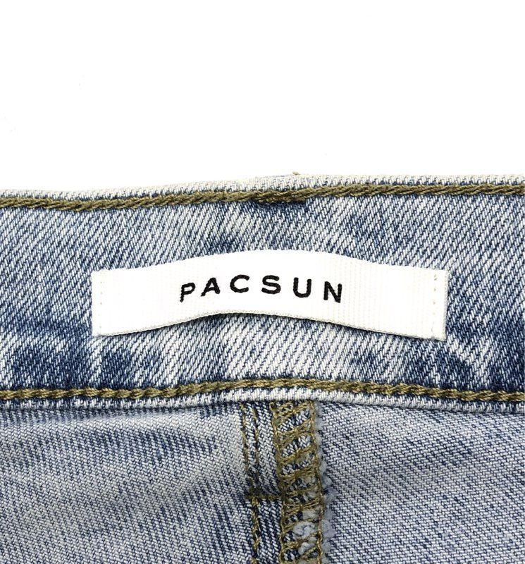 PacSun Women's Light Wash High Rise Slim Zipper Split Hem Jeans Size 27