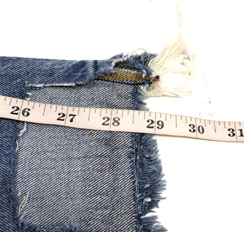 Levi's Women's 501 Skinny Jeans Blue High Rise Button Fly Raw Hem W24 L28