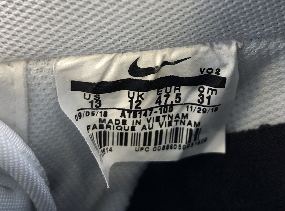 Nike Air Force 1 '07 LV8 4 White Iridescent Men's Sneakers Size 13 AT6147-100