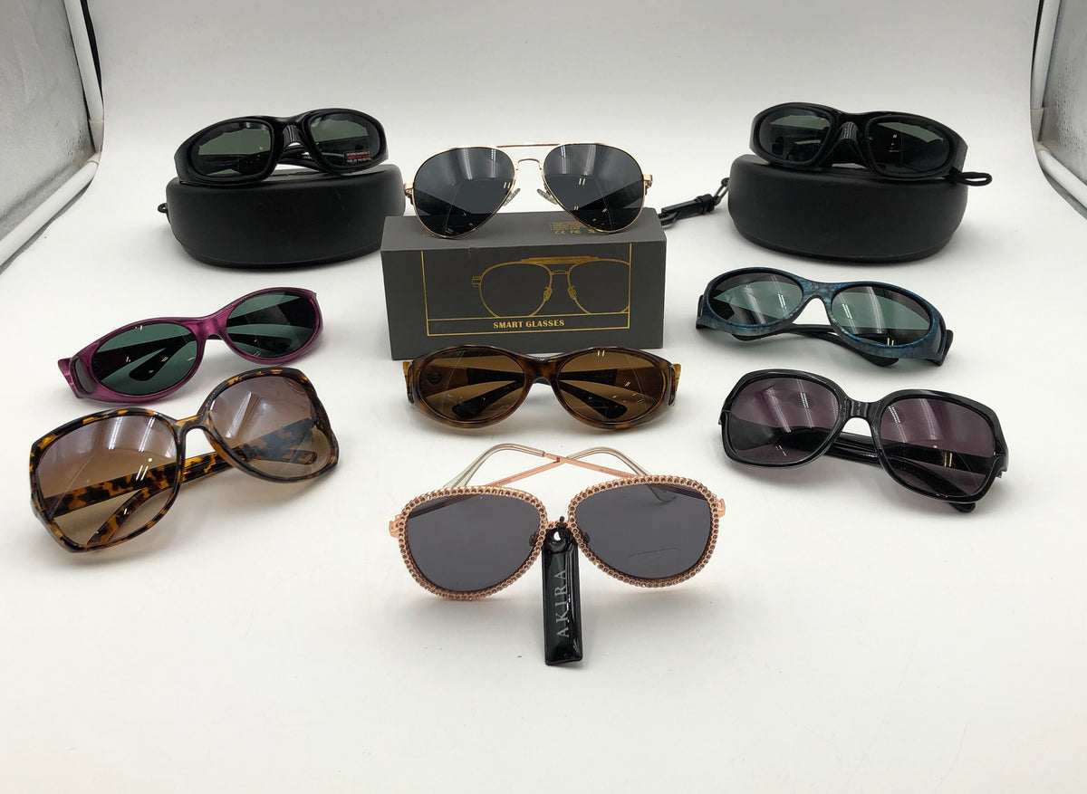 Lot of 8 Women's Sunglasses NWT Akira Smart Glasses Aviator Oversized Variety