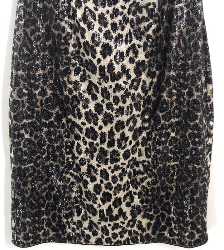 Vince Camuto Women's Highland F1 Leopard Sequin Sheath Dress Size 2 NWT