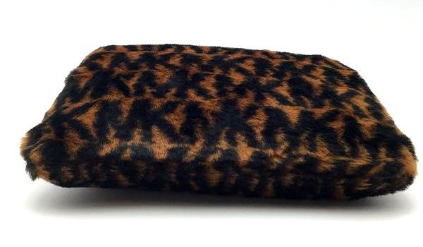 Michael Kors Brown &amp; Black Faux Fur Wristlet (+COA)