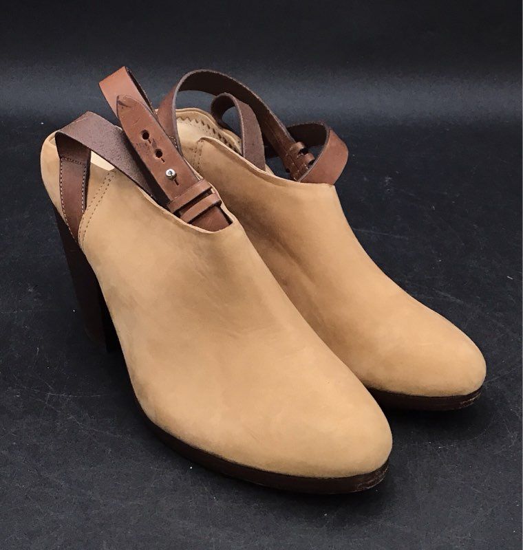 Rag & Bone Kenny Kubuck Camel Color Mules - Size 39
